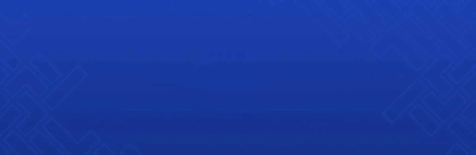 A geometric pattern on a blue background.